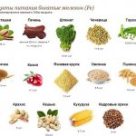 Продукты с высоким содержанием железа