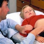 Child being examined by a doctor